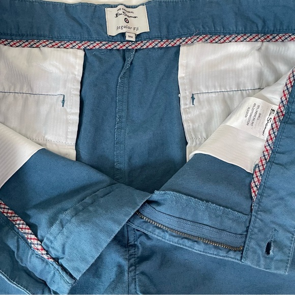 Mens Linen Blend BUNDLE 38x7 Shorts XXL Button Downs Plaid Coastal Summer Preppy - Picture 5 of 14